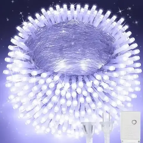 Serie de luces LED decorativas blancas esfera para interior/exterior